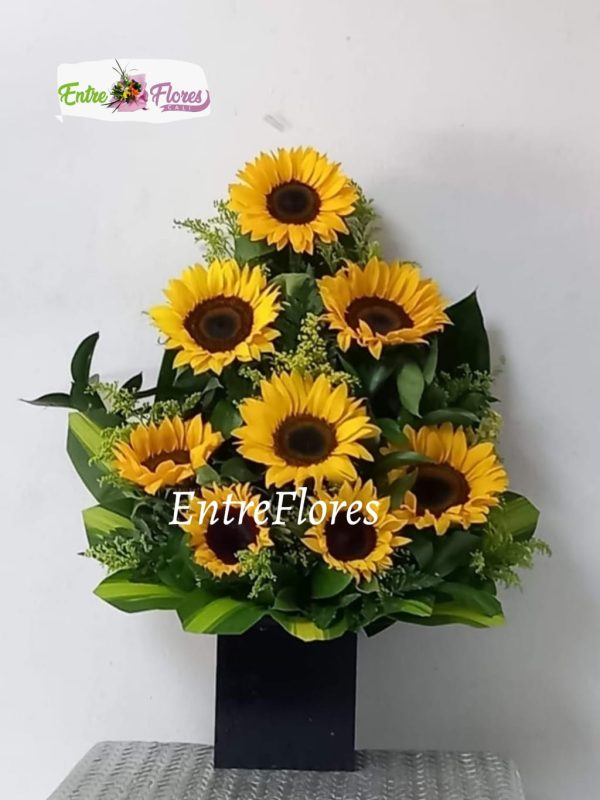 Arreglo en girasoles #1