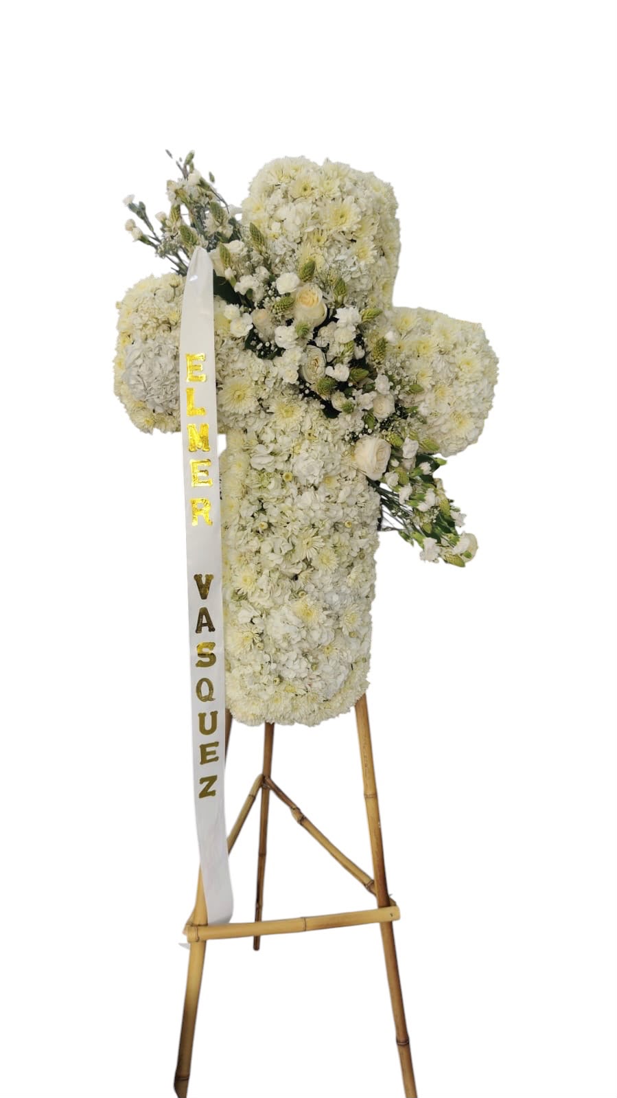 Cruz Fúnebre Floral en Cali -EntreFlores_cali Cruz Fúnebre Floral en Cali -EntreFlores_cali